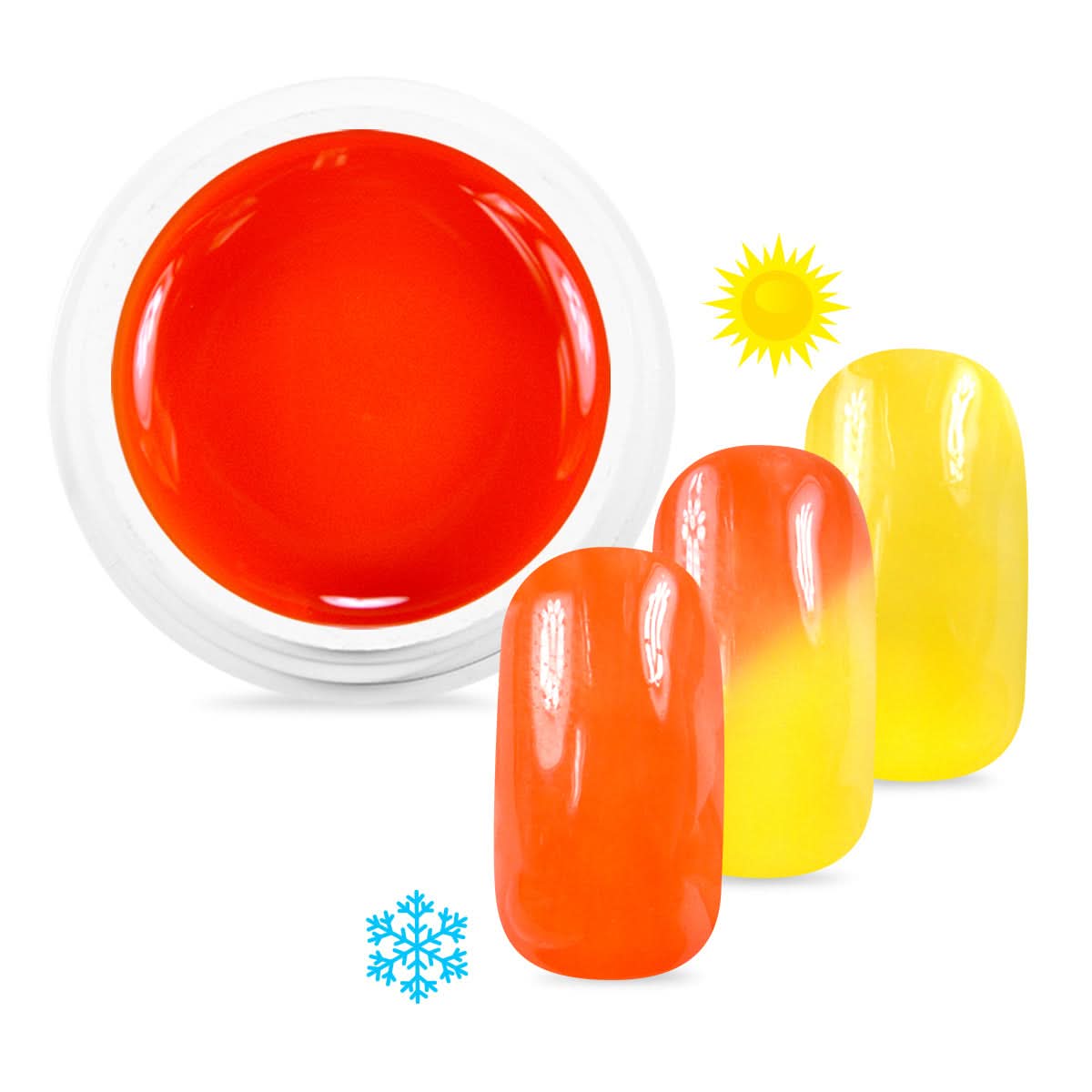 Gel Color Pro 5ml 2564 - Thermo Orange / Jaune