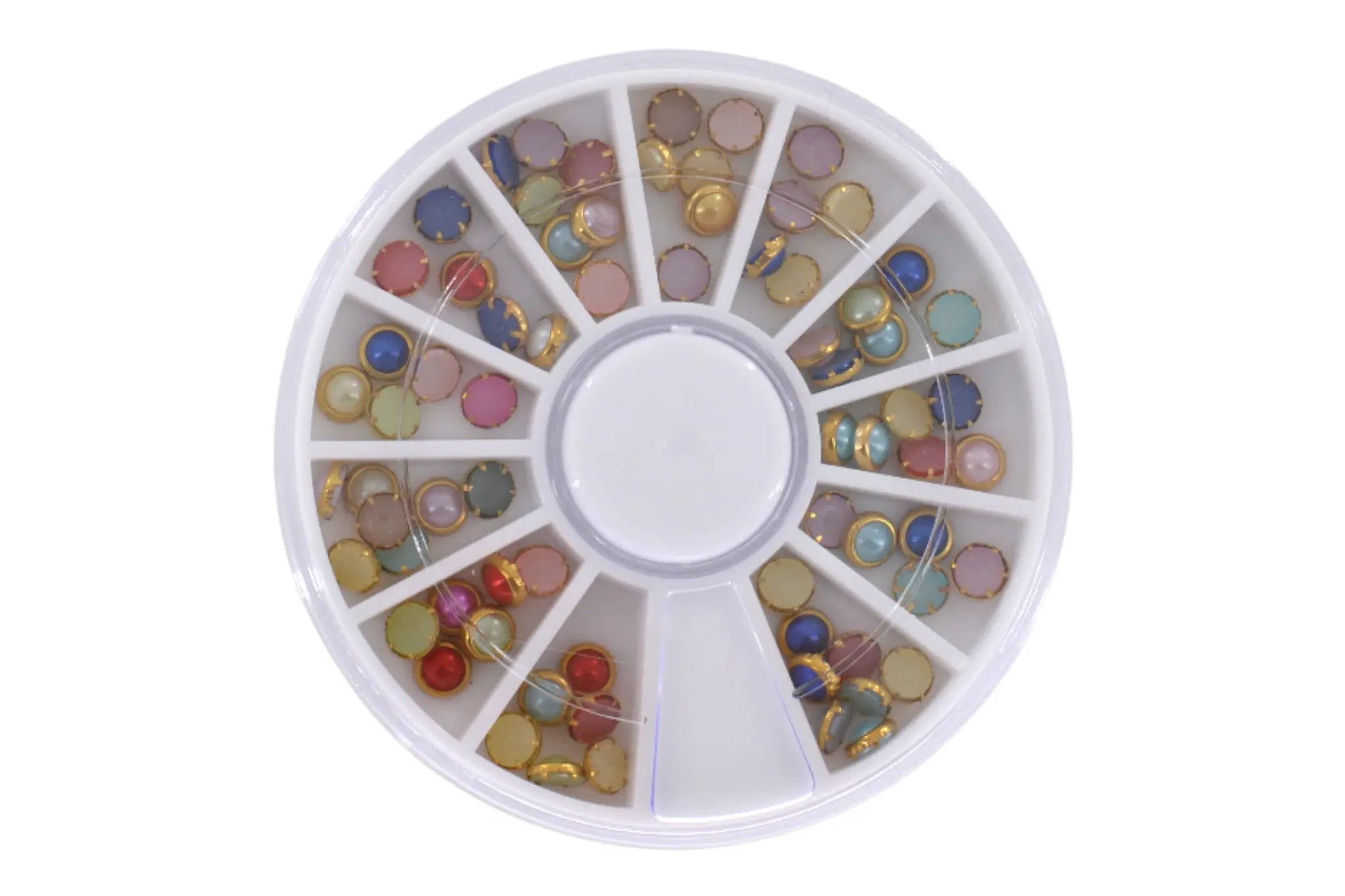 Carrousel Nail Art Demi Perle Cerclé Or OCIBEL