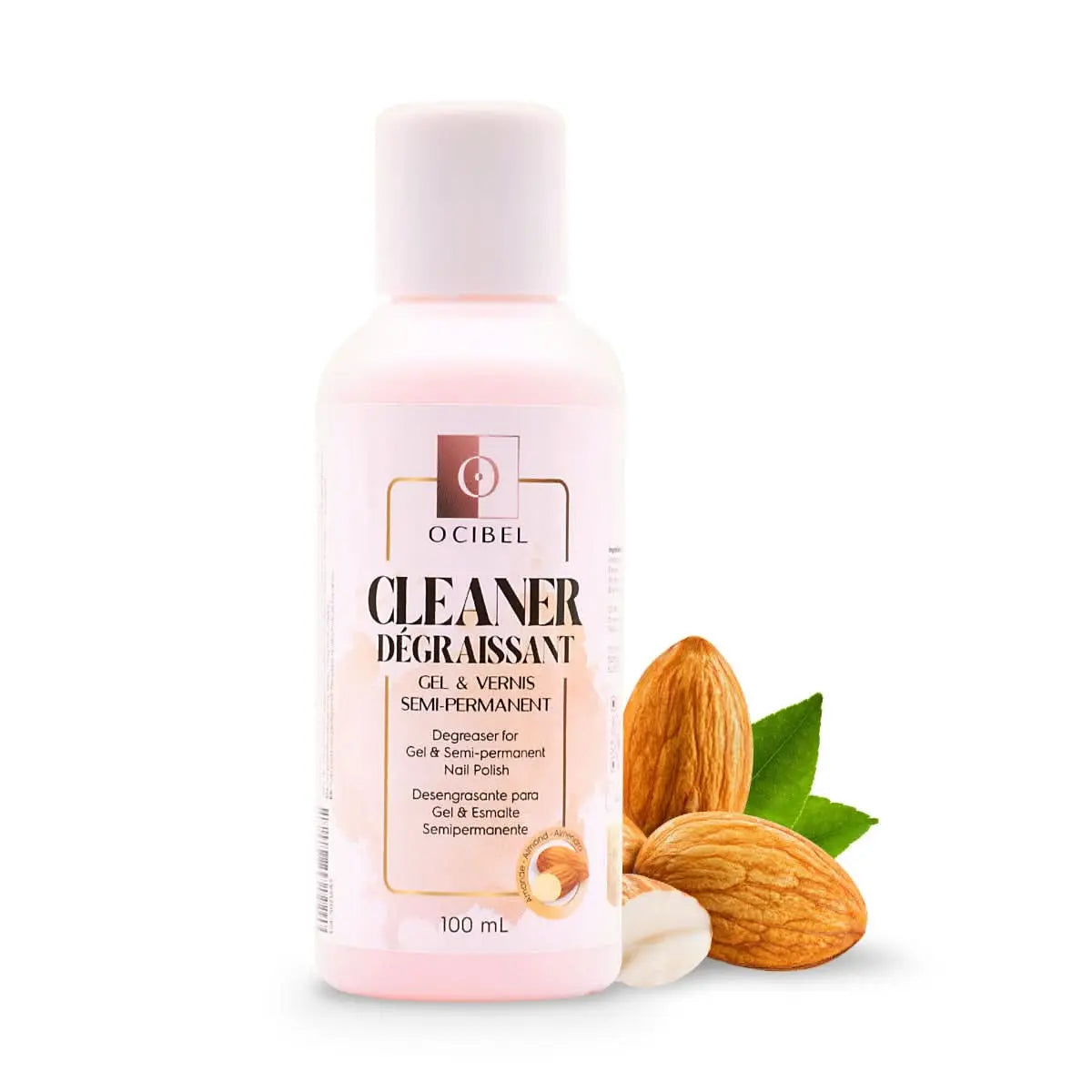 Cleaner Dégraissant pour Gel et Vernis Semi-Permanent Parfum Amande - 100 ml OCIBEL