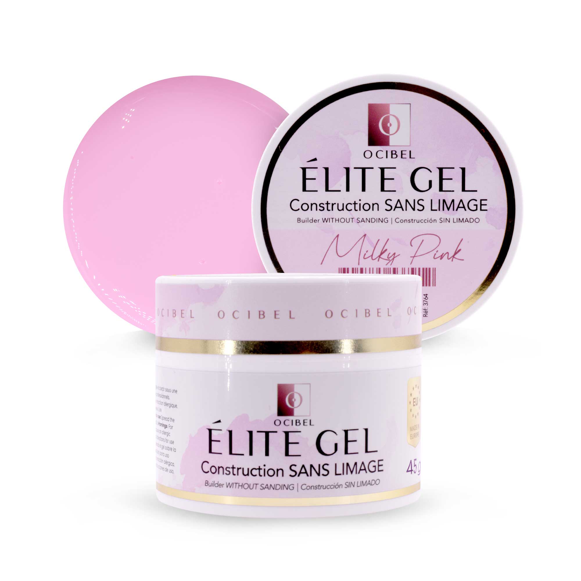 Élite - Gel Construction SANS LIMAGE 45g - Milky Pink OCIBEL
