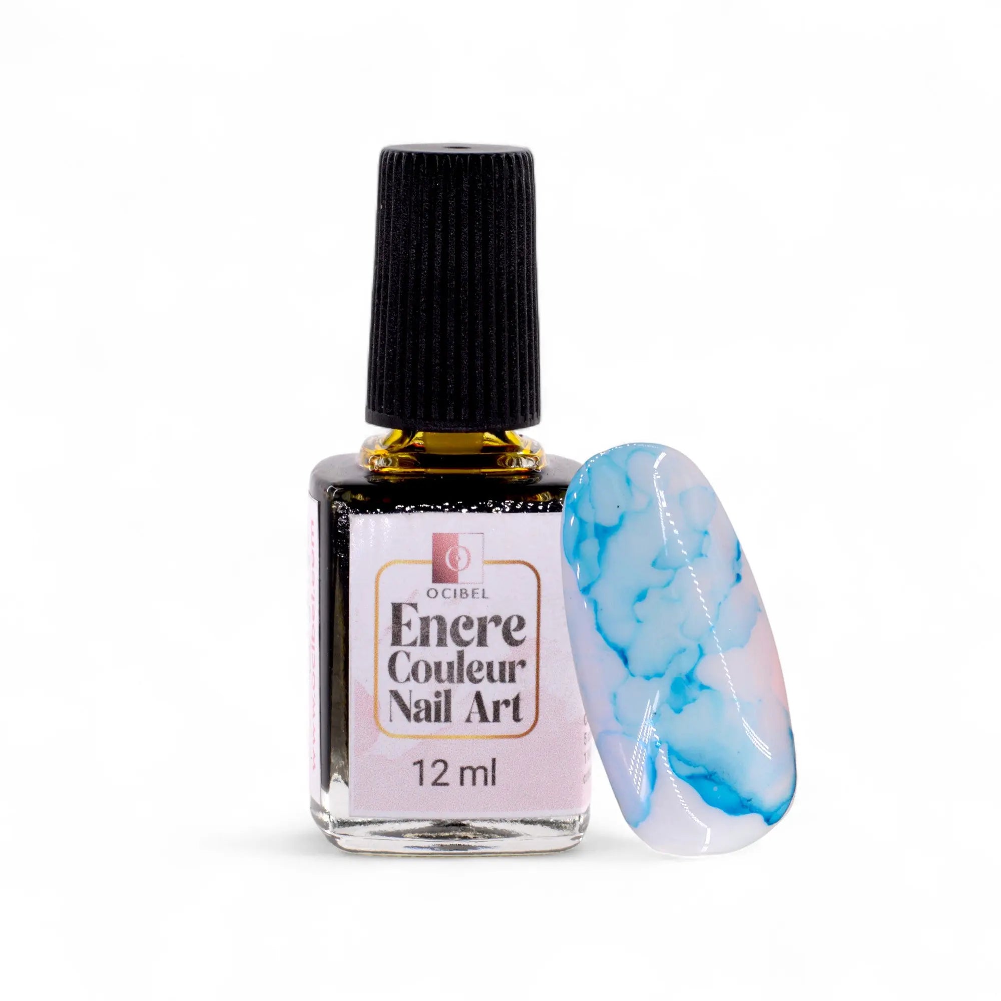 Encres Nail Art – Effets Marbrés & Créations Abstraites – Bleu 12 ml OCIBEL