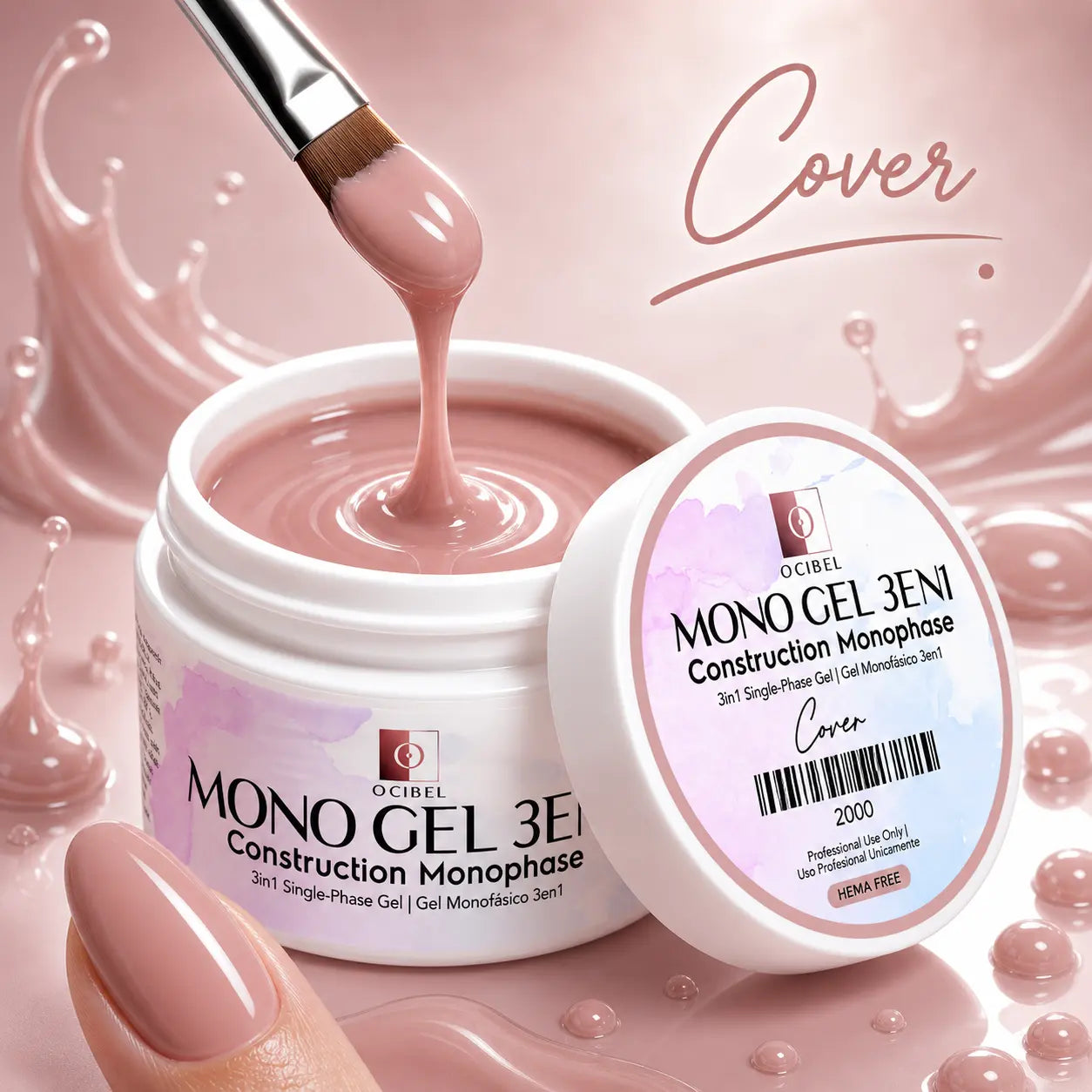 Gel de Construction Monophase 3en1 50g - Cover