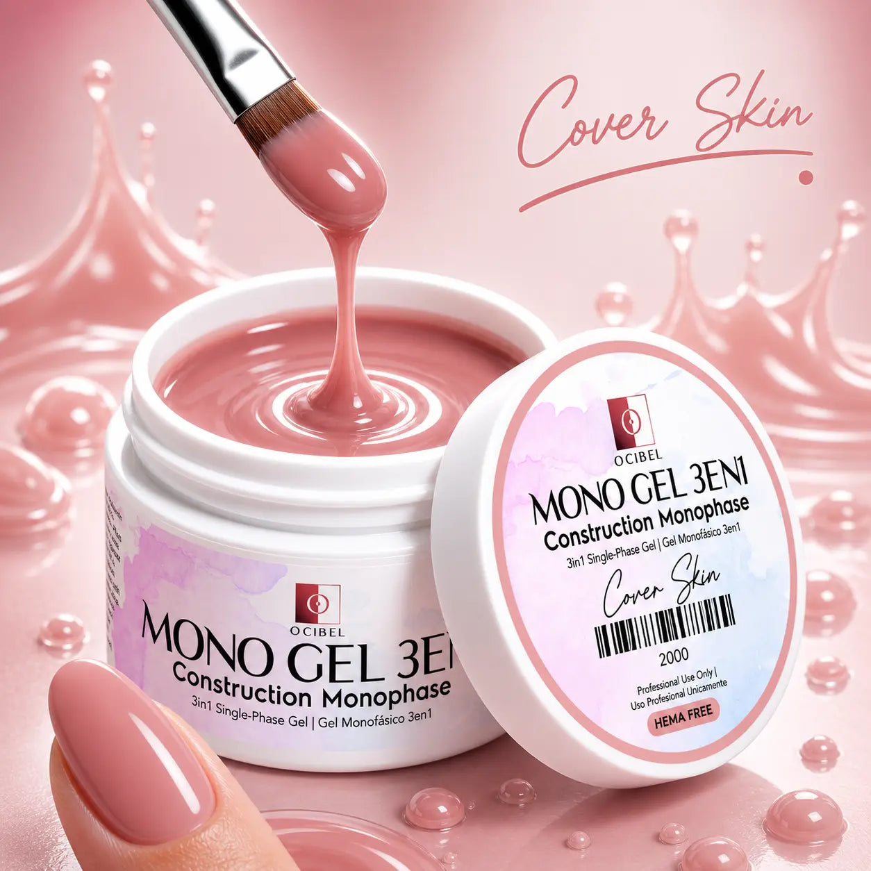 Gel de Construction Monophase 3en1 50g - Cover Skin
