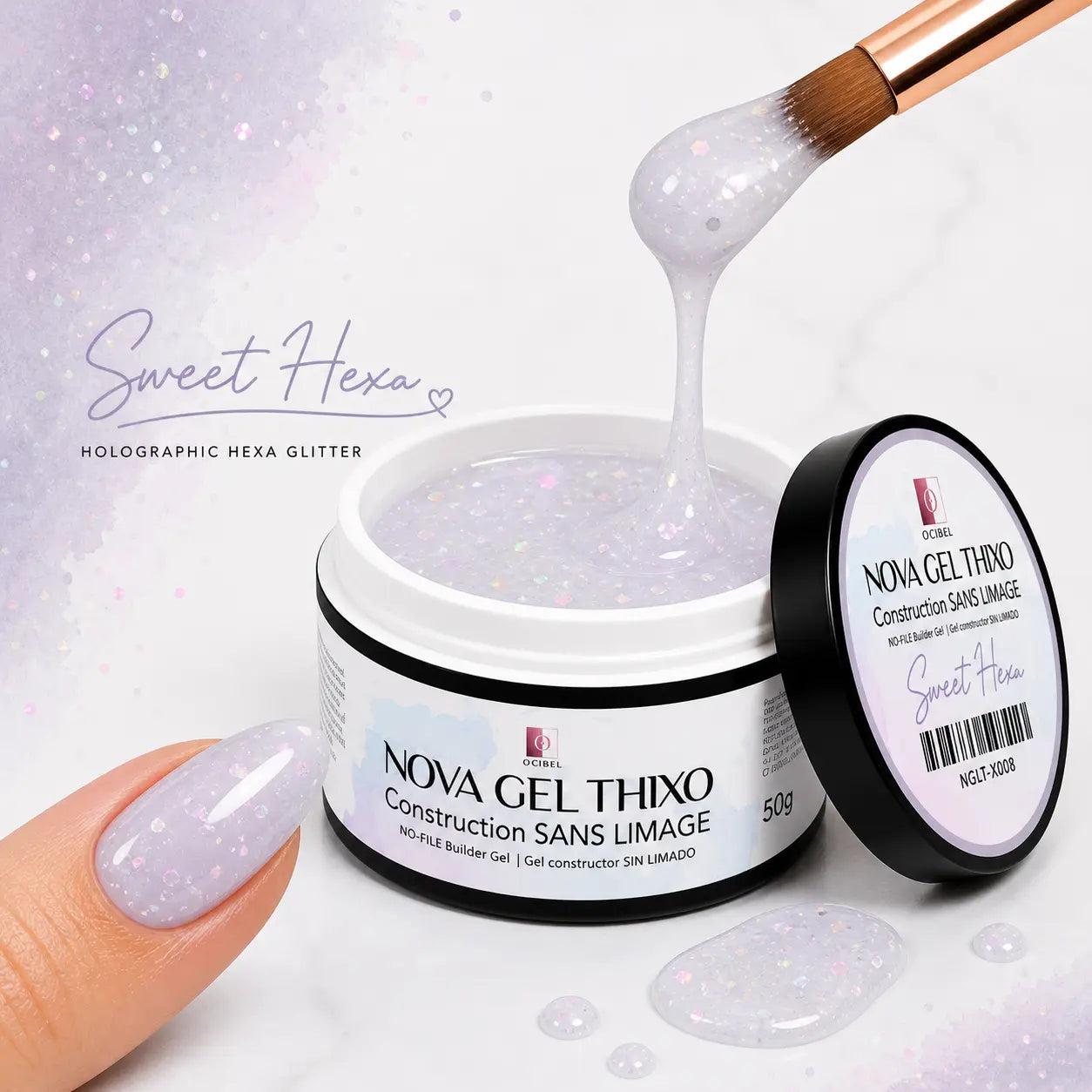 Gel de Construction Sans Limage NOVA GEL THIXO 50g – Sweet Hexa