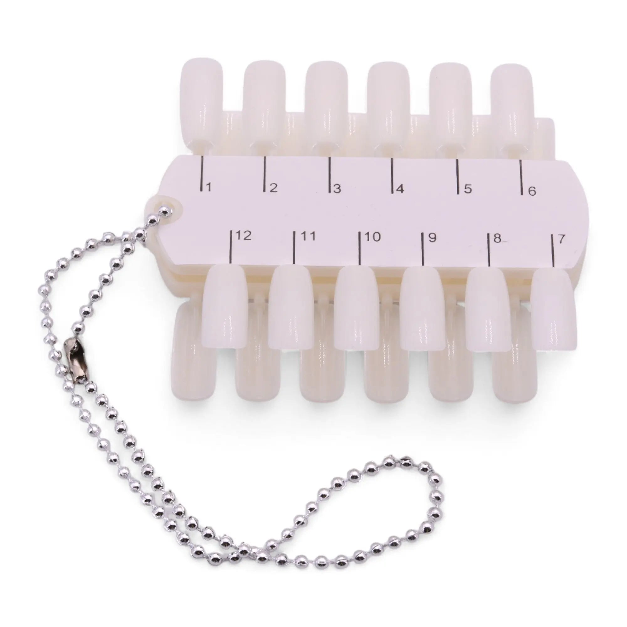 Nuancier Naturel Duo Porte Clé Numéroté pour 24 Ongles Couleurs Nail OCIBEL