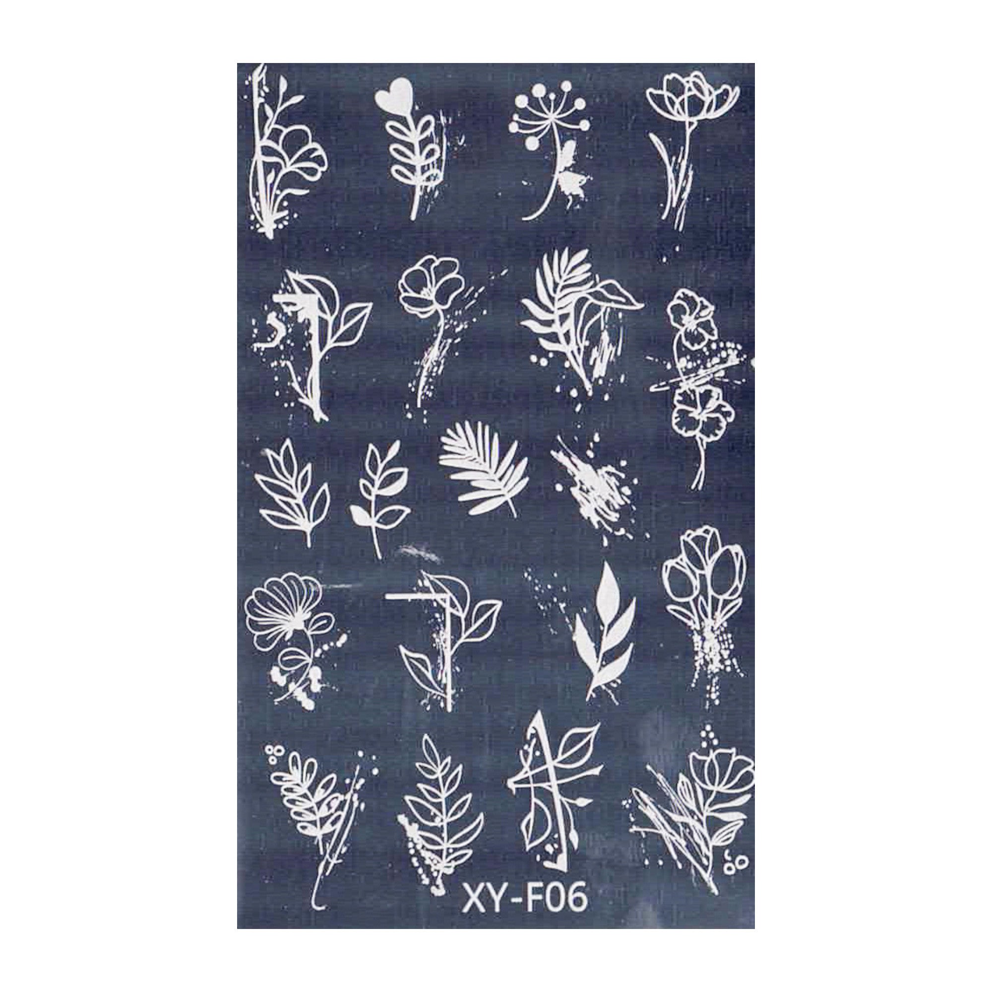 Plaque de Stamping pour Ongles Thème : Fleur OCIBEL