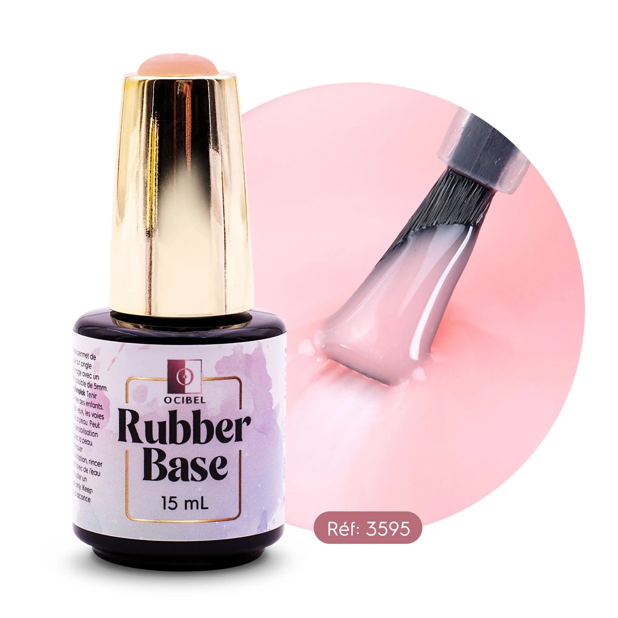 Rubber Base - Gummy Base UV / LED Nude 04 Sans HEMA / DI-HEMA - 15 ml OCIBEL