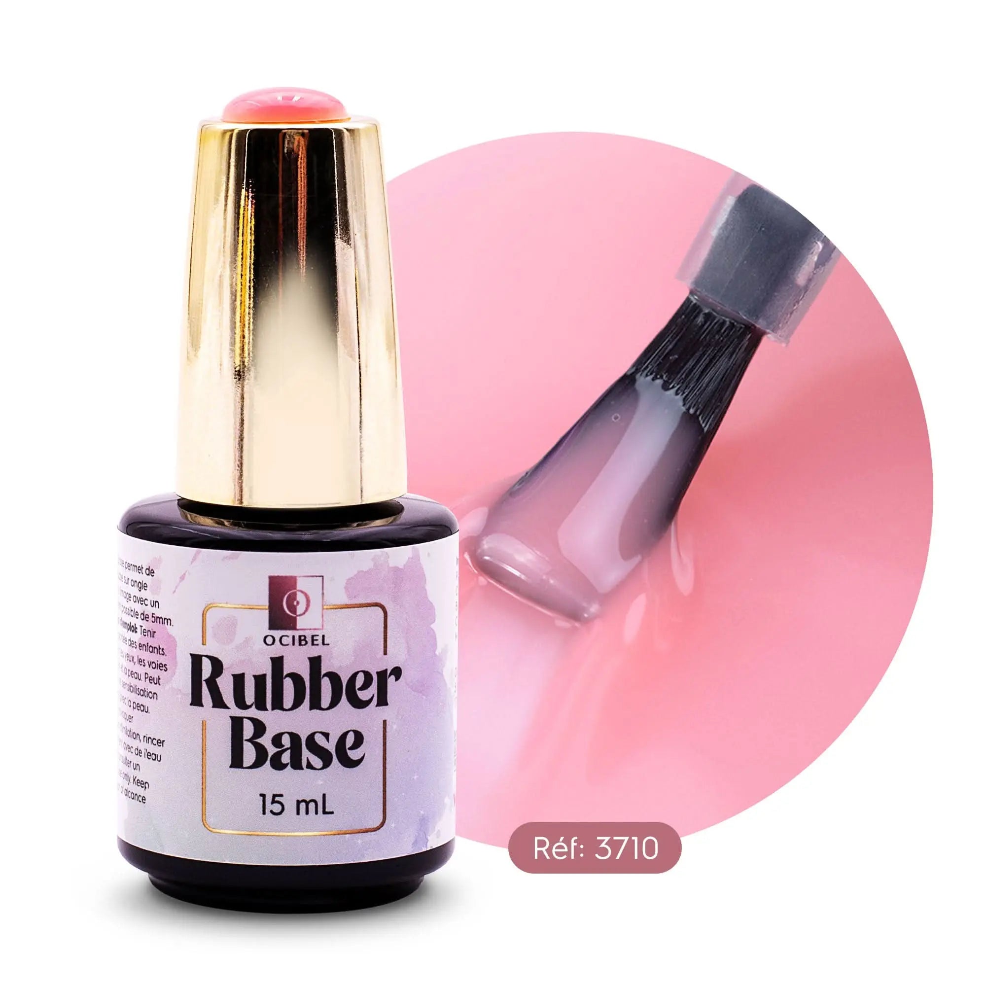Rubber Base - Gummy Base UV / LED Nude 05 Sans HEMA / DI-HEMA - 15 ml OCIBEL