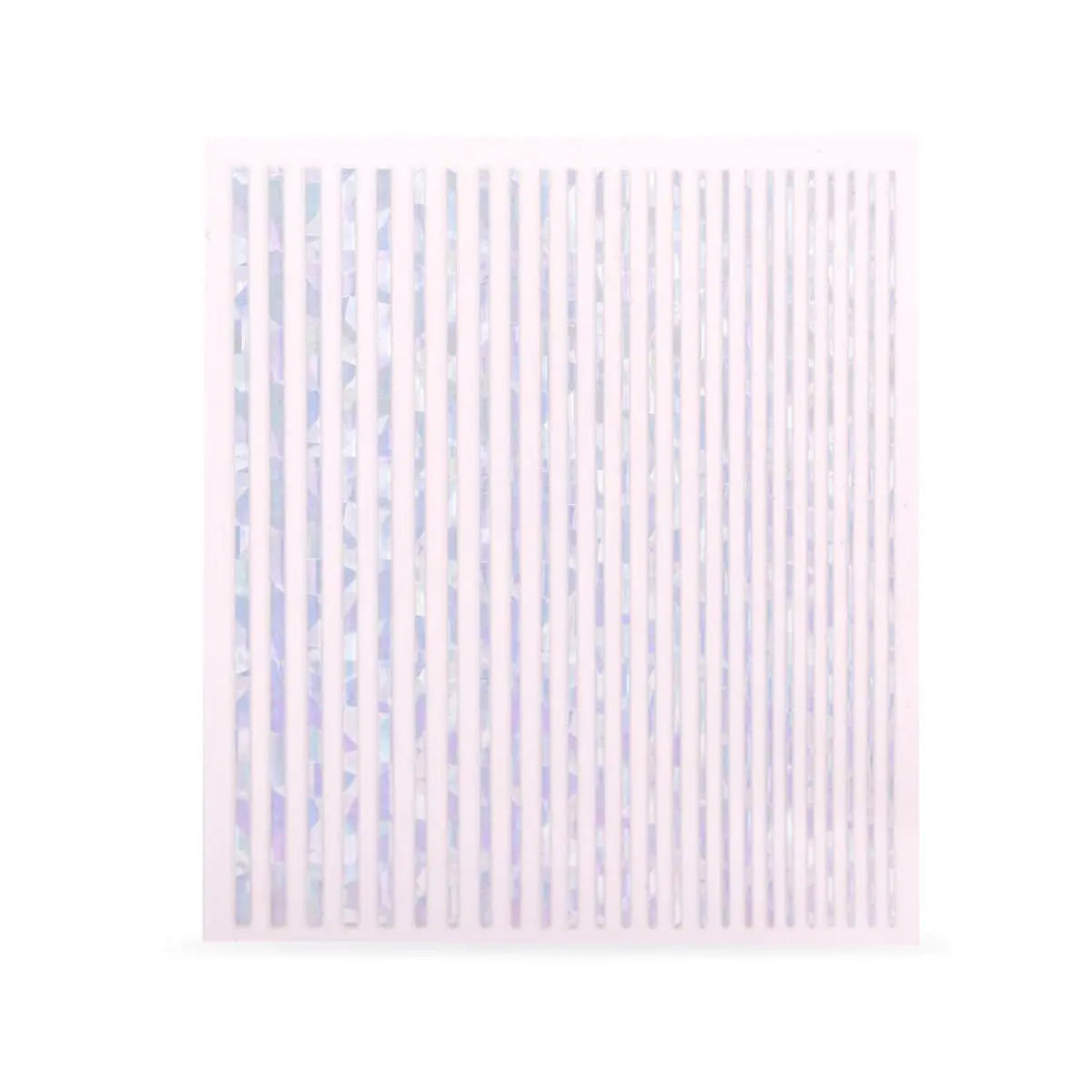 Sticker Nail Art Liseré Argent Holographique OCIBEL