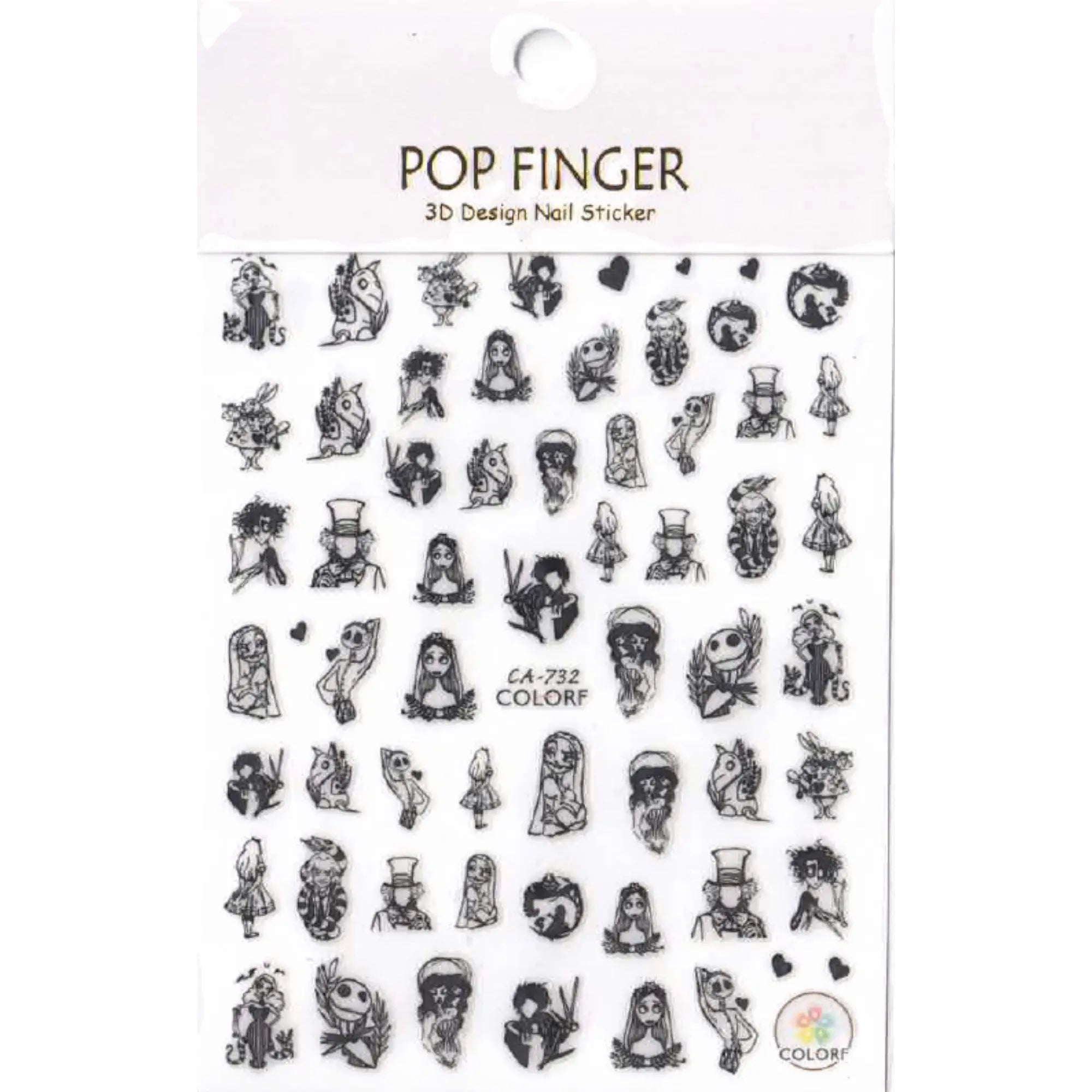 Stickers Halloween – Planches Effrayantes pour Nail Art 3 OCIBEL