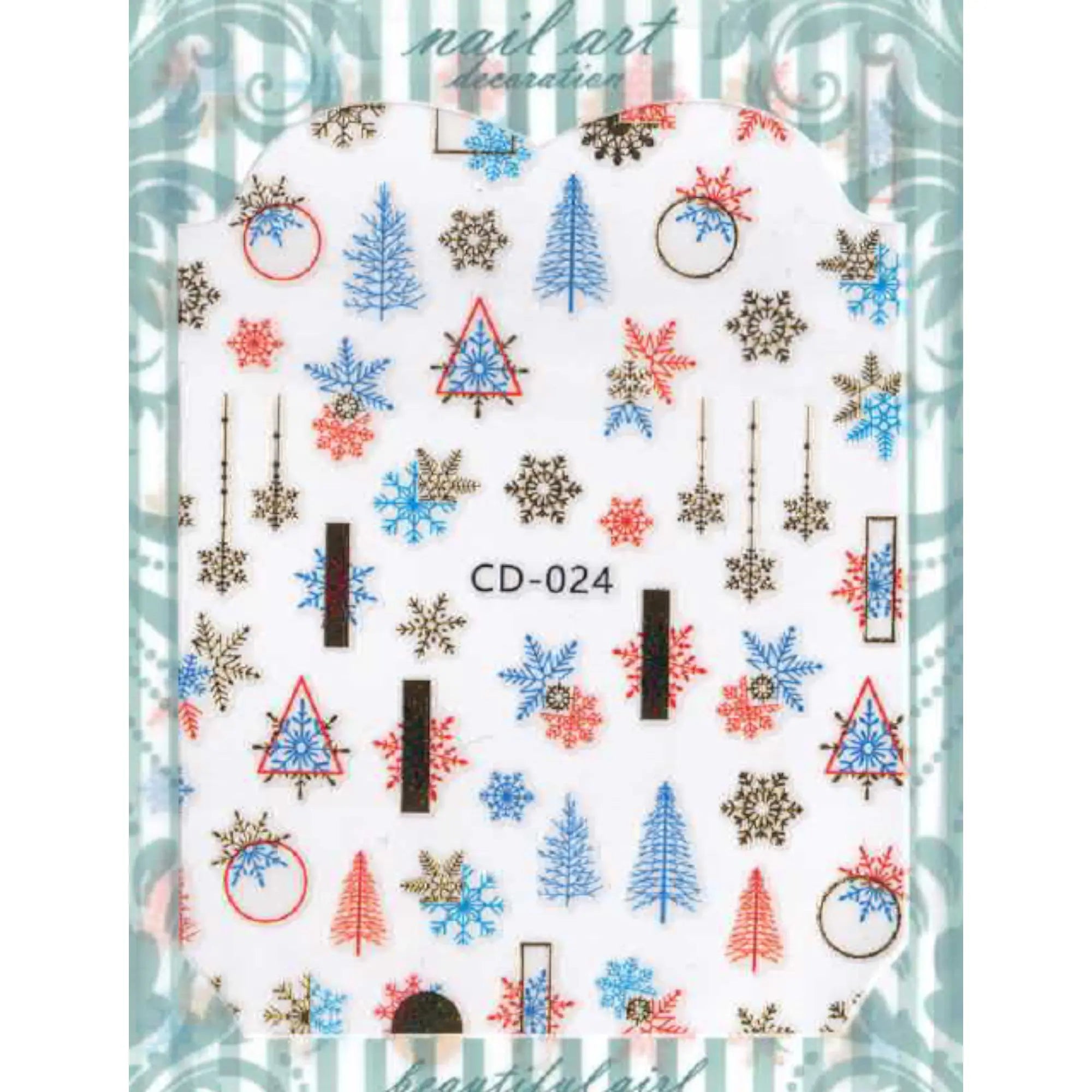 Stickers Noël – Planches Festives pour Nail Art 11 OCIBEL