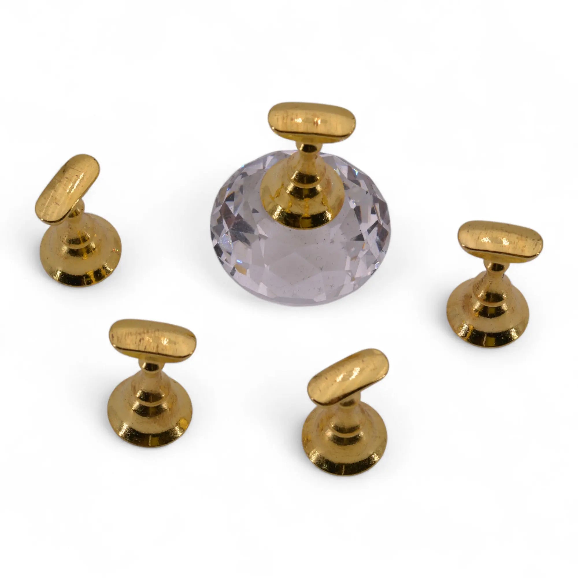 Support Aimanté Diamant en Verre pour Nail Art Portes Ongles Or OCIBEL