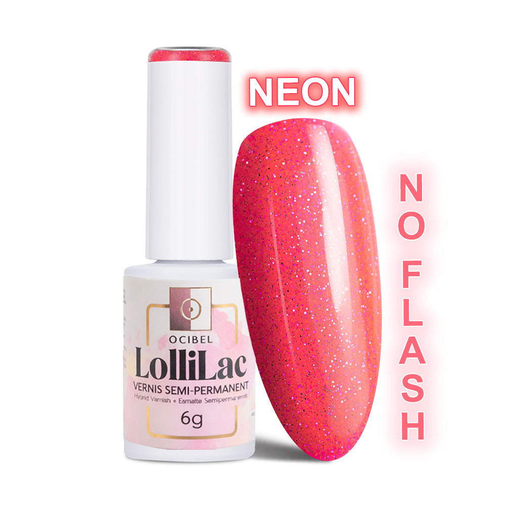 Vernis Semi Permanent UV / LED - Neon Pink Flash 6g OCIBEL