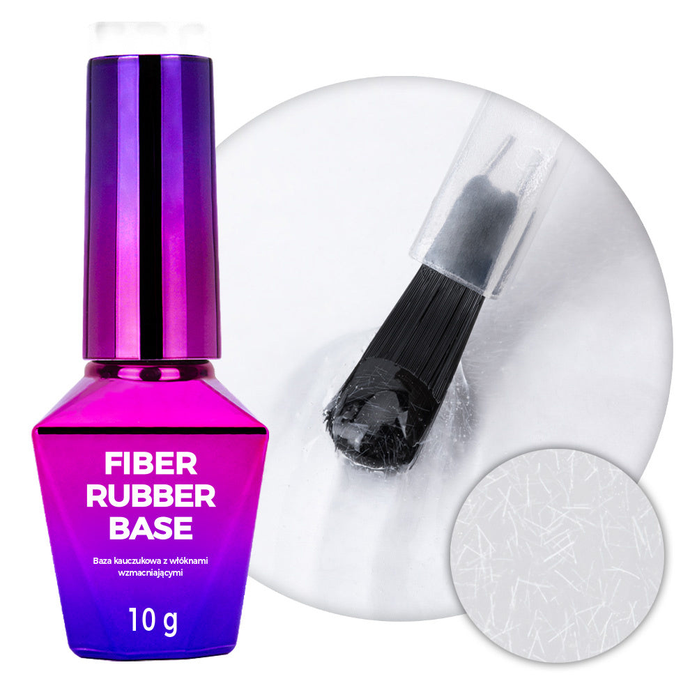 Rubber Base Fibrée Gummy Base Fiber Molly Nails - Transparente 10g