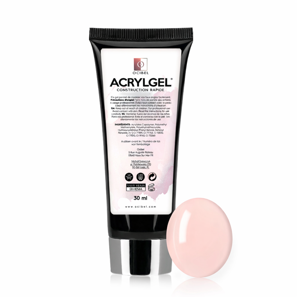 ✨ AcrylGel UV/LED 30g – Sans HEMA / DI-HEMA | Résultat Pro & Tenue Parfaite - Vanilla Muffin OCIBEL