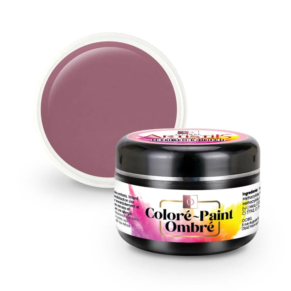 ArtistiK Color Gel 3en1 (couleur, ombré, paint) SANS HEMA / DI-HEMA UV / LED N°3638 - 5g OCIBEL