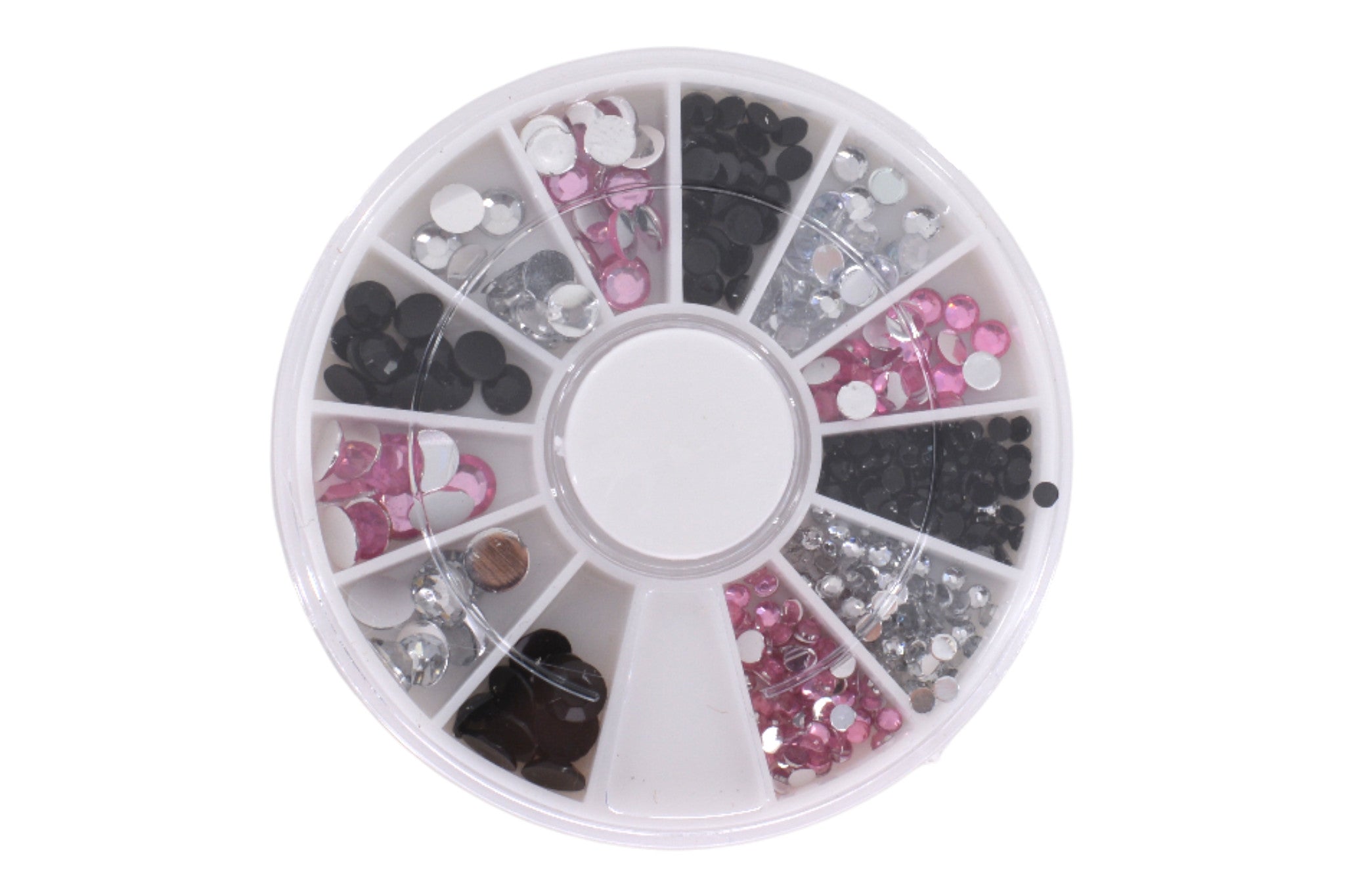 Carrousel Nail Art Strass Multi Taille Rose Argent Noir OCIBEL