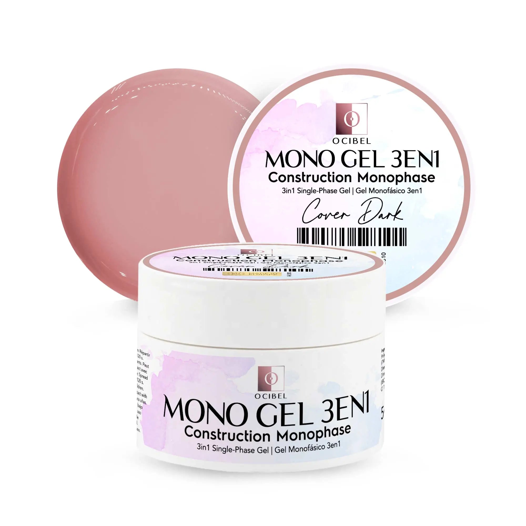 Gel Monophase 3en1 50g - Cover Dark OCIBEL