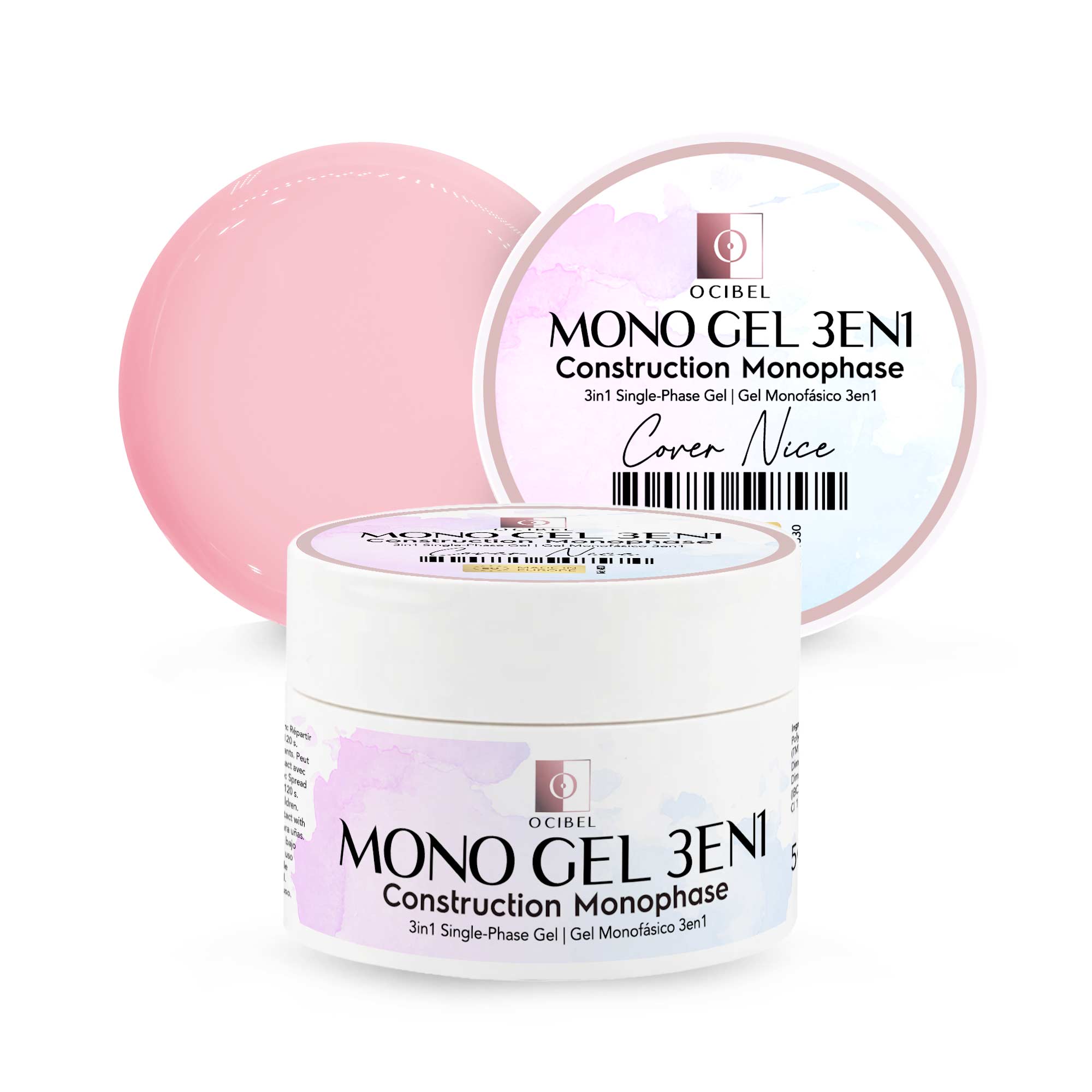 Gel Monophase 3en1 50g - Sans TPO - Sans HEMA - Cover Nice OCIBEL
