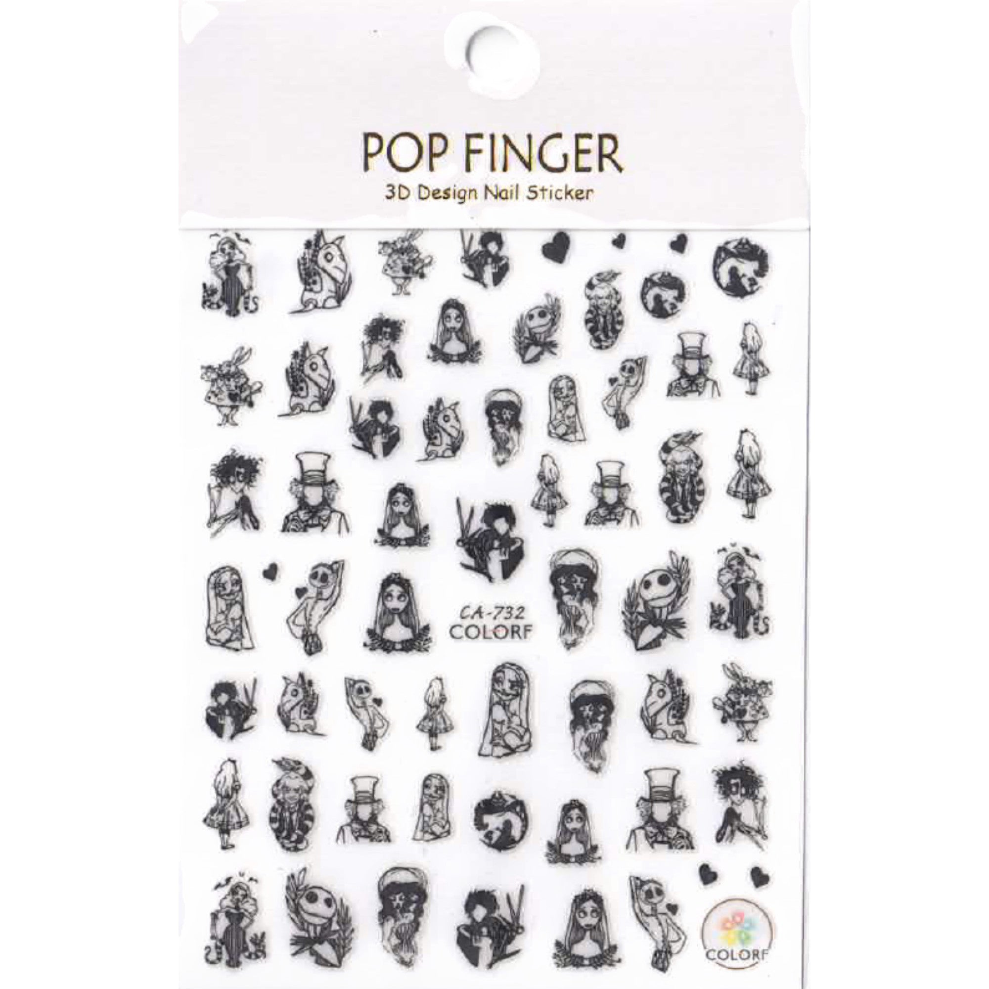 Stickers Halloween – Planches Effrayantes pour Nail Art 3 OCIBEL