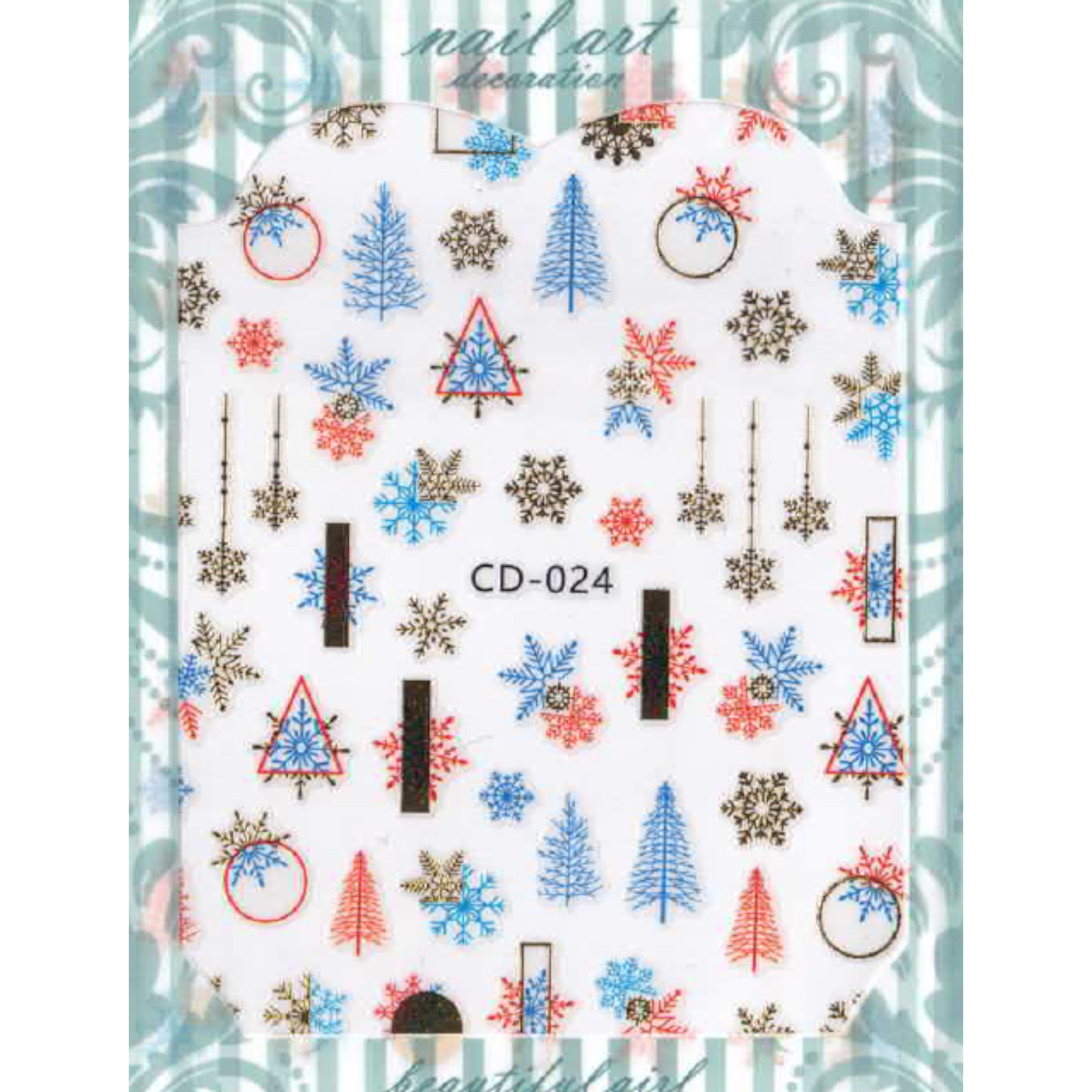 Stickers Noël – Planches Festives pour Nail Art 11 OCIBEL