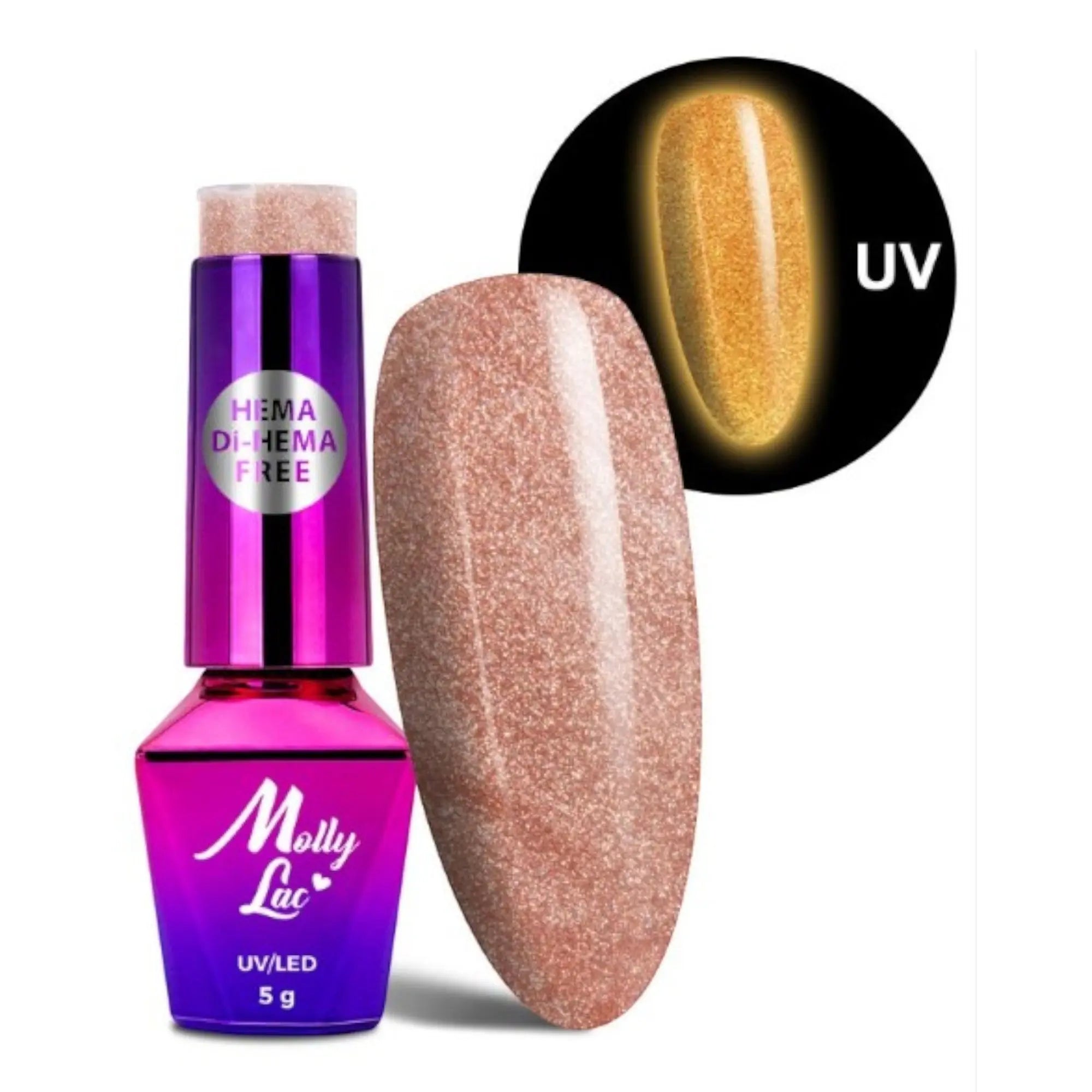 Vernis Semi Permanent Molly Lac 5ml -  Glow in the Dark 671 OCIBEL