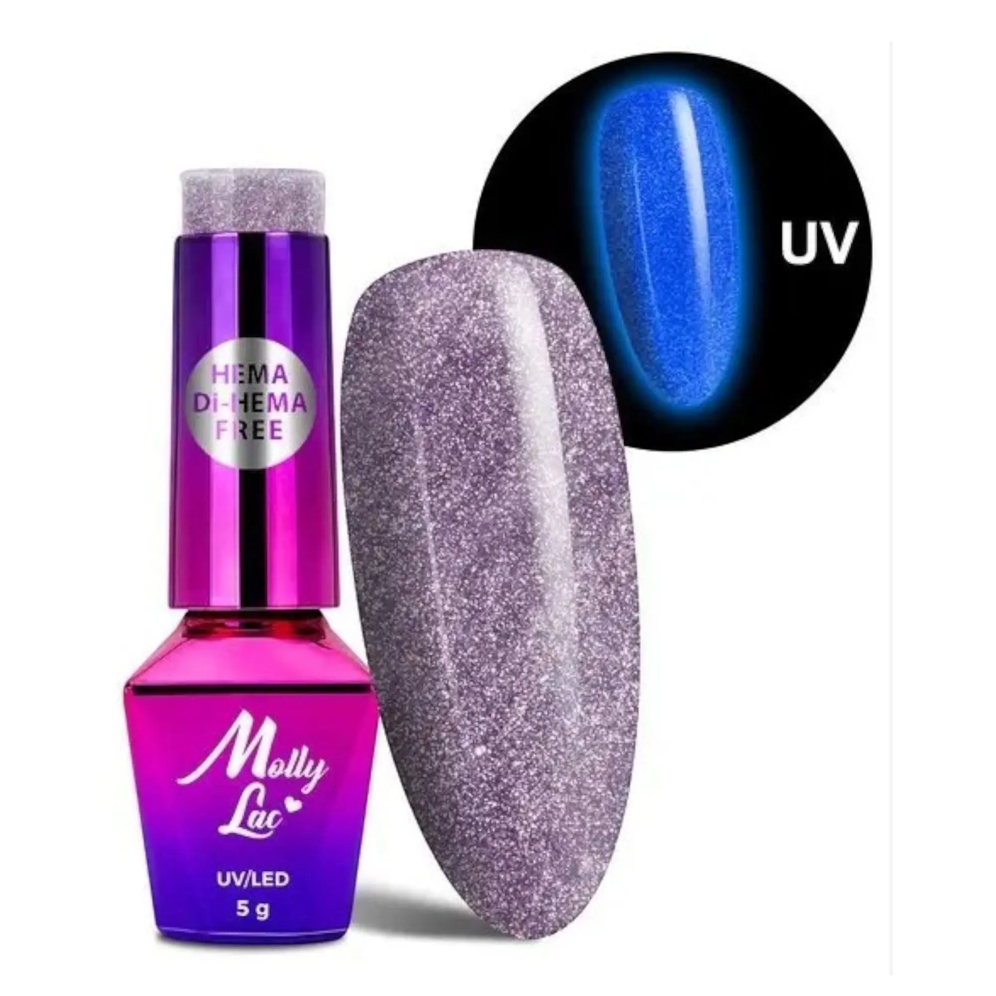 Vernis Semi Permanent Molly Lac 5ml -  Glow in the Dark 675 OCIBEL