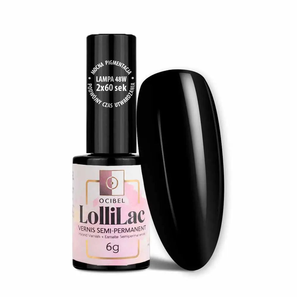 Vernis Semi Permanent UV / LED - Extra Black 6g OCIBEL